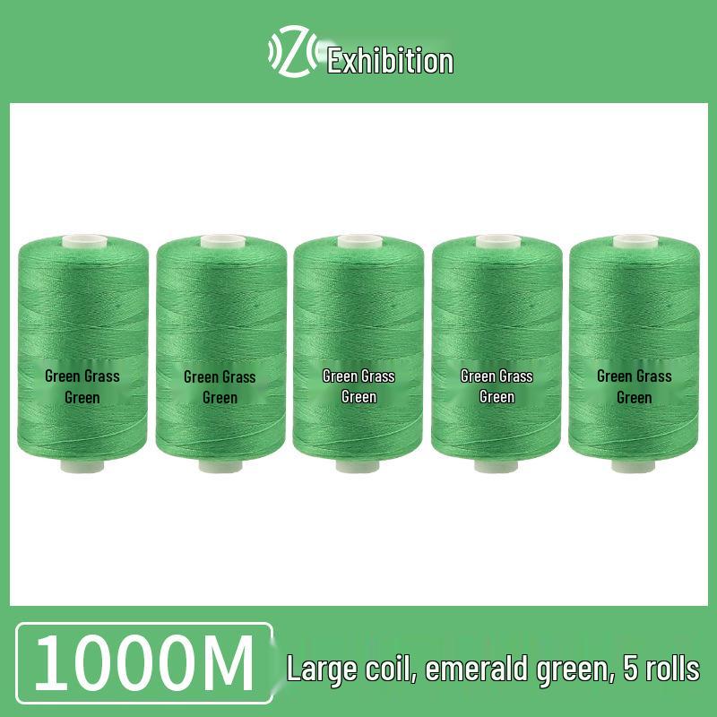 Polyester Sewing Thread - 1000 Yards for Garments & Crafts, Assorted Colors, Small Spool