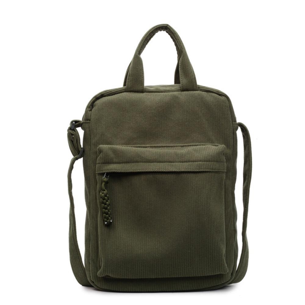 Stylish and simple shoulder messenger bag 2025 new corduroy trend computer bag Korean version casual handbag women's bag