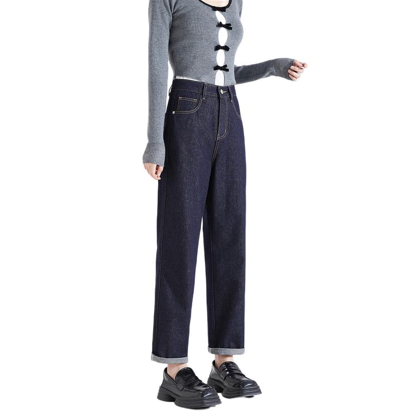 TonLion Women s High-Waist Loose Straight Leg Jeans 26