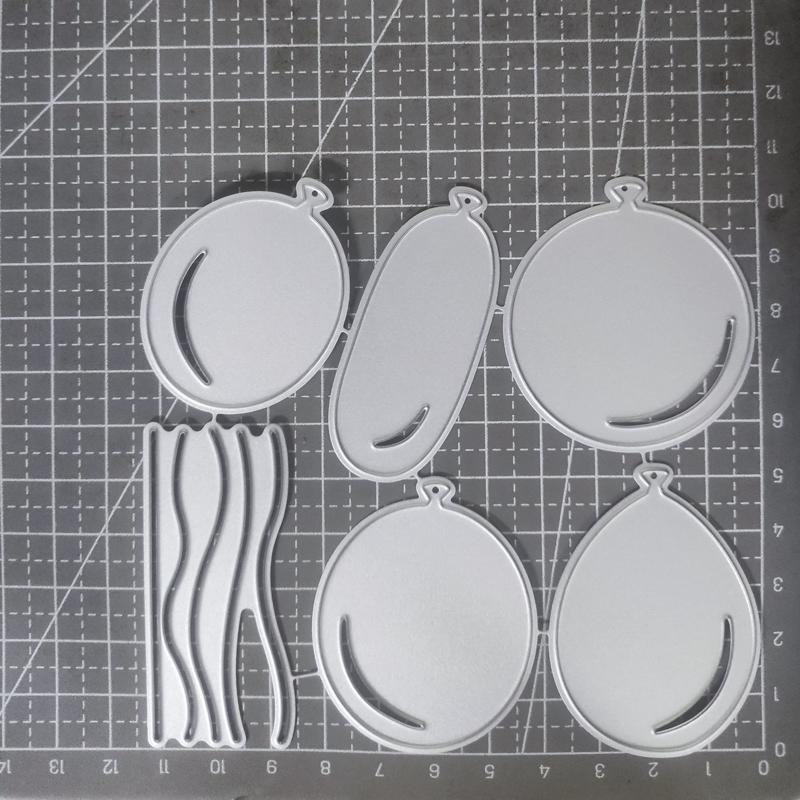 

Набор воздушных шаров Рамка металлический серебристый трафарет тиснение вырубные штампы для скрапбукинга бумага альбом карты изготовление серебряный