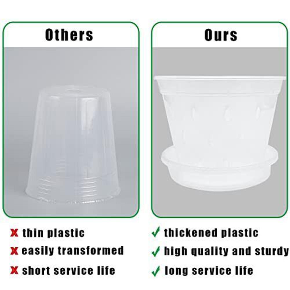 Fruit Orchid Pots Garden Growing Home Decor Plant Plastic