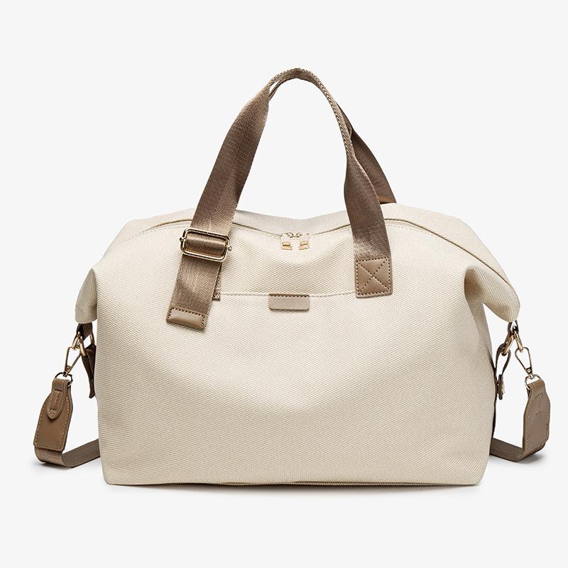 

Fashion Outdoor Travel Bag Canvas Fitness Bag Simple Casual Large Capacity Student School Luggage Storage Bag