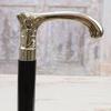 93.98 Cm Walking Stick Dark and Silver Elegant and Solid Cane Gift for Grandfather, Father Gift Idea