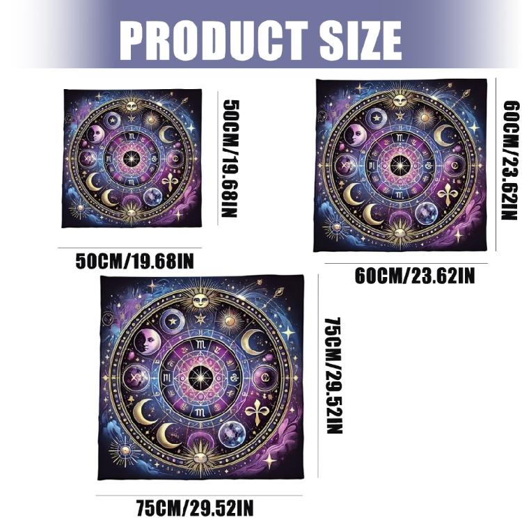 Square Divinations Tapestry Sun Moon Astrology Tablecloth Tarots Tablecloth Table Cloth Witchcrafts Supplies