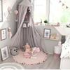 100cm Kids Round Ruffled Baby Play Mats Soft Cotton Crawling Pad Kids Game Mat Kids Room Decor
