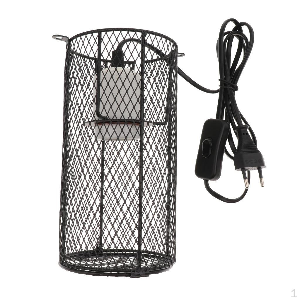 

Reptile Cage Anti-scald Heating Lamp Shade Light Holder Bulb E27 EU Plug