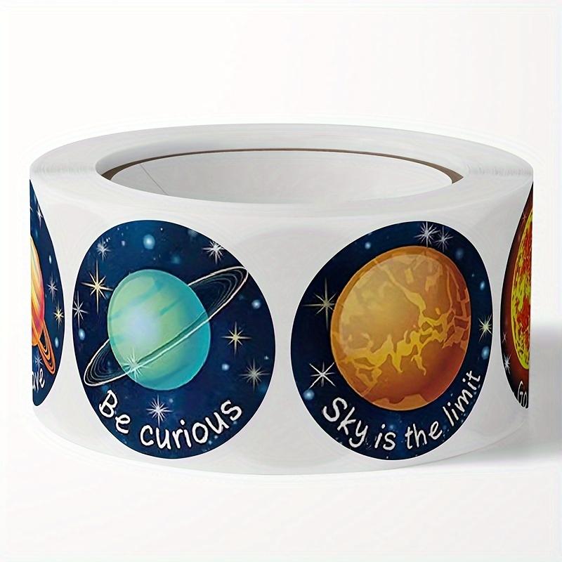 500pcs Solar System Reward Stickers Realistic Planet Outer Space with Astronauts, Comet, The Moon School