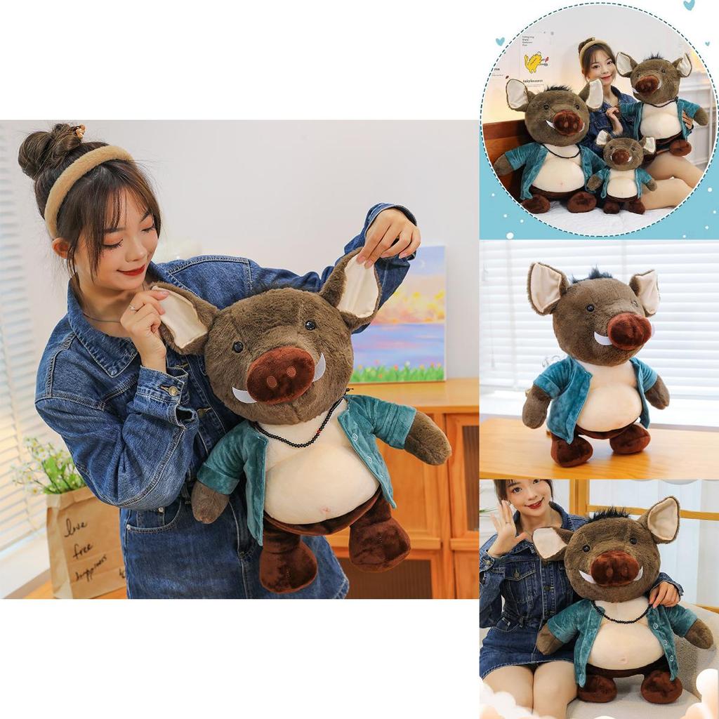Adorable Plush Pig Bajie Doll Soft Toy Black Myth Wukong Keychain Gift For Girls