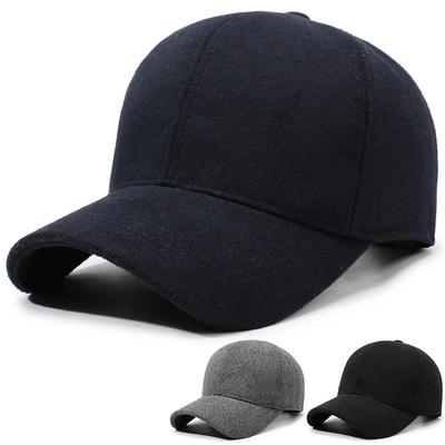 Autumn Winter Middle-Aged Cap Men's Cold-Proof Baseball Cap Outdoor Velvet Thick Cap Warm Cotton Cap