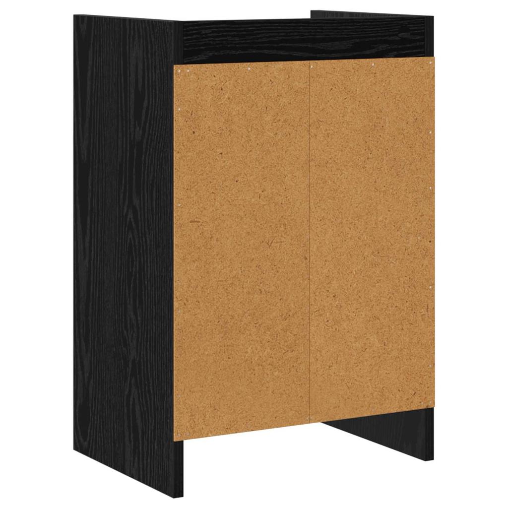 Nightstands 2 Pcs Black Oak 40 X 30 X 60 Cm Engineered Wood