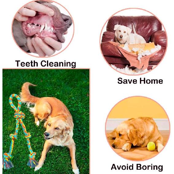 Extra Large Dog Tug of War Rope Toy for Aggressive Chewers Medium Large Breed Giant Chew Rope Puppy Teething Toys Indestructible Tug Rope Durable