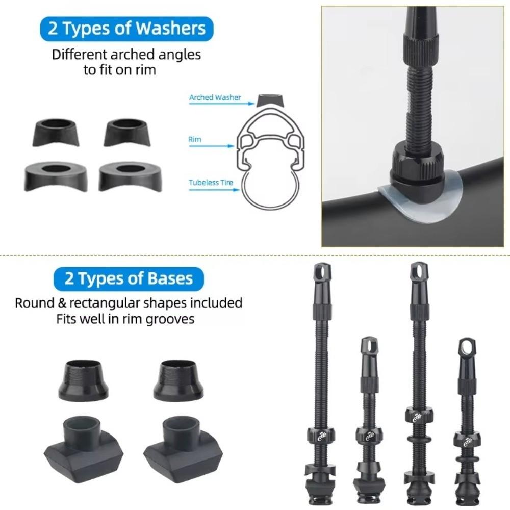 40/50/65/80mm Fahrrad Tubeless Reifenventil F/V Nippel Abnehmbarer Messingkern Fahrradreifenventile Carbonfelge Presta Ventile