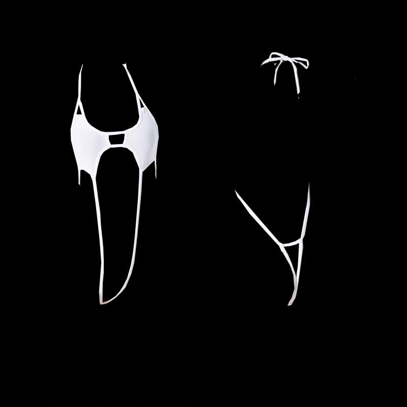 Sexy Bodysuits Sexy Lingerie Uniform Romper Women Open Crotch Tops Jumpsuit Pajamas