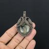 Prehnite Jewelry, 999 Copper Wire Wrapped Pendant Handmade Gemstone Jewelry, Gifts For Wife Brand New Pendant