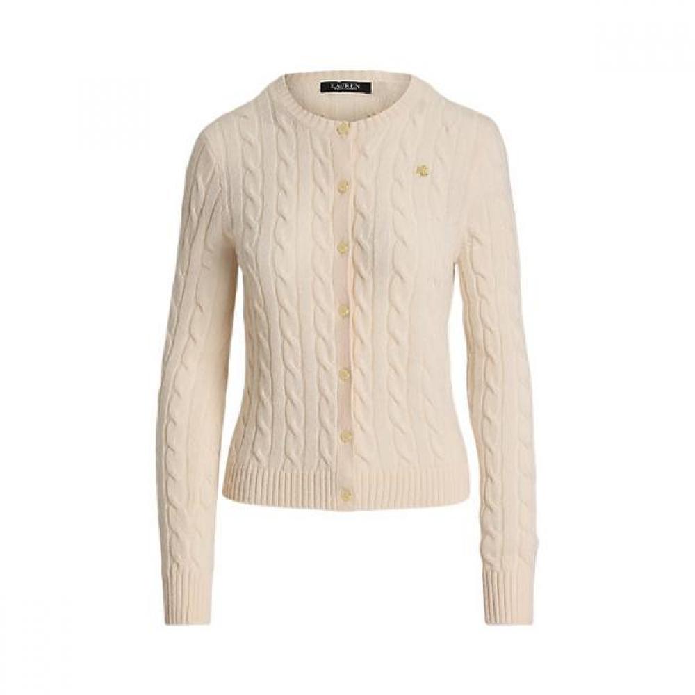 Ralph Lauren Cable Knit Wool Cashmere Cardigan Wmlrswes6820694101