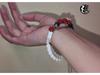 Three-Color Rose Snake Bone Beaded Bracelet - Retro Literary Style for Men and Women