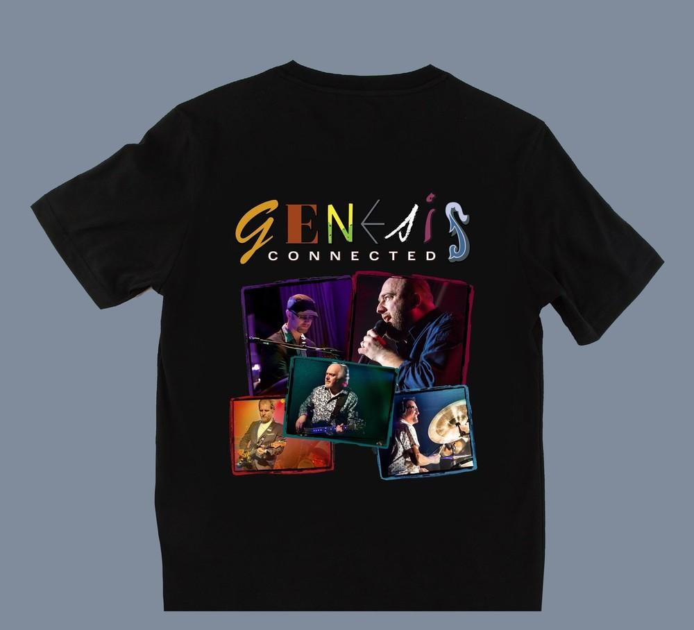 Vtg GENESIS Band CONNECTED Cotton Black Full Size Unisex Shirt Unisex T-Shirt S