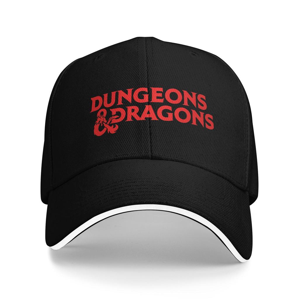 Dungeons Dragons Logo 2 Baseball Cap Female Male Print Trucker Hat Summer Fitted Retro Outdoor Gym Sun Snapback Cap