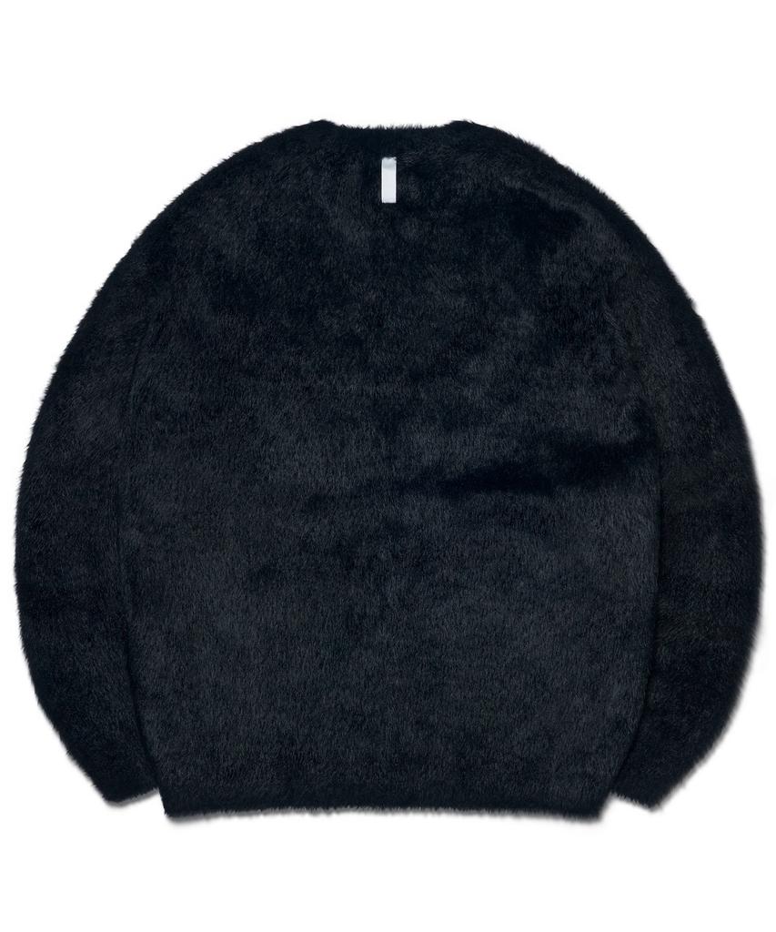 Nomaenyueol Fuzz Hairy Knit - Black