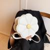 Flower bag Korean version versatile sweet portable small bag versatile simple niche design shoulder messenger bag