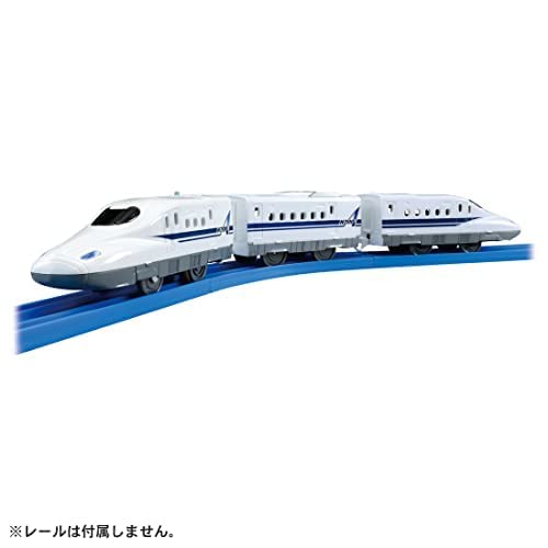 Takara Tomy "Plarail S-01 N700A Shinkansen with Lights" Train Toy, Ages 3 and Up, Meets Toy Safety Standards, ST Mark Certified, PLARAIL TAKARA TOMY