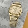 TIMEX TW2Y07200 Unisex Automatic Watch, 5 ATM Water Resistant, Yellow Gold Dial, Stainless Steel Case