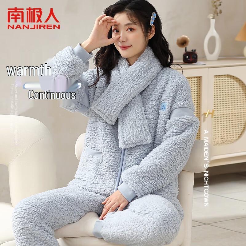 

Bubble Fleece Winter Pajamas Set M