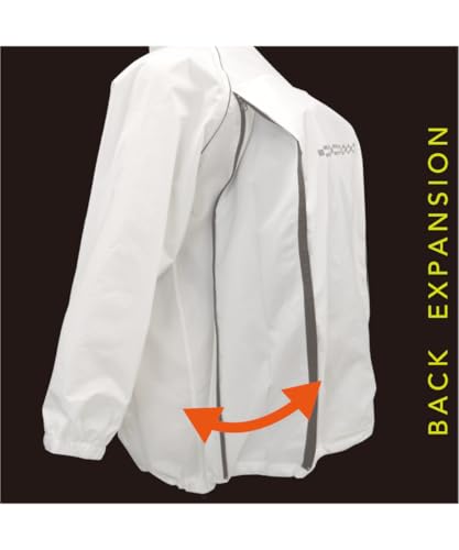 Koshin Rubber Giant Killing Suit Rainwear, Size L, White, GK-118A