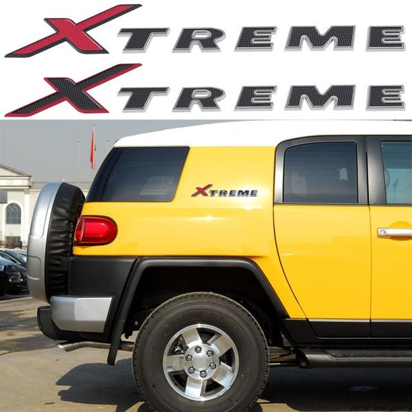 1ks 3D nálepka s logem auta pro T/oyota X/TREME X TREME písmeno na zadní straně Slovo znak Auto příslušenství