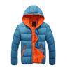 Piumino Invernale Colore a Contrasto Antivento Impermeabile Imbottito Piumino da Uomo per Esterno