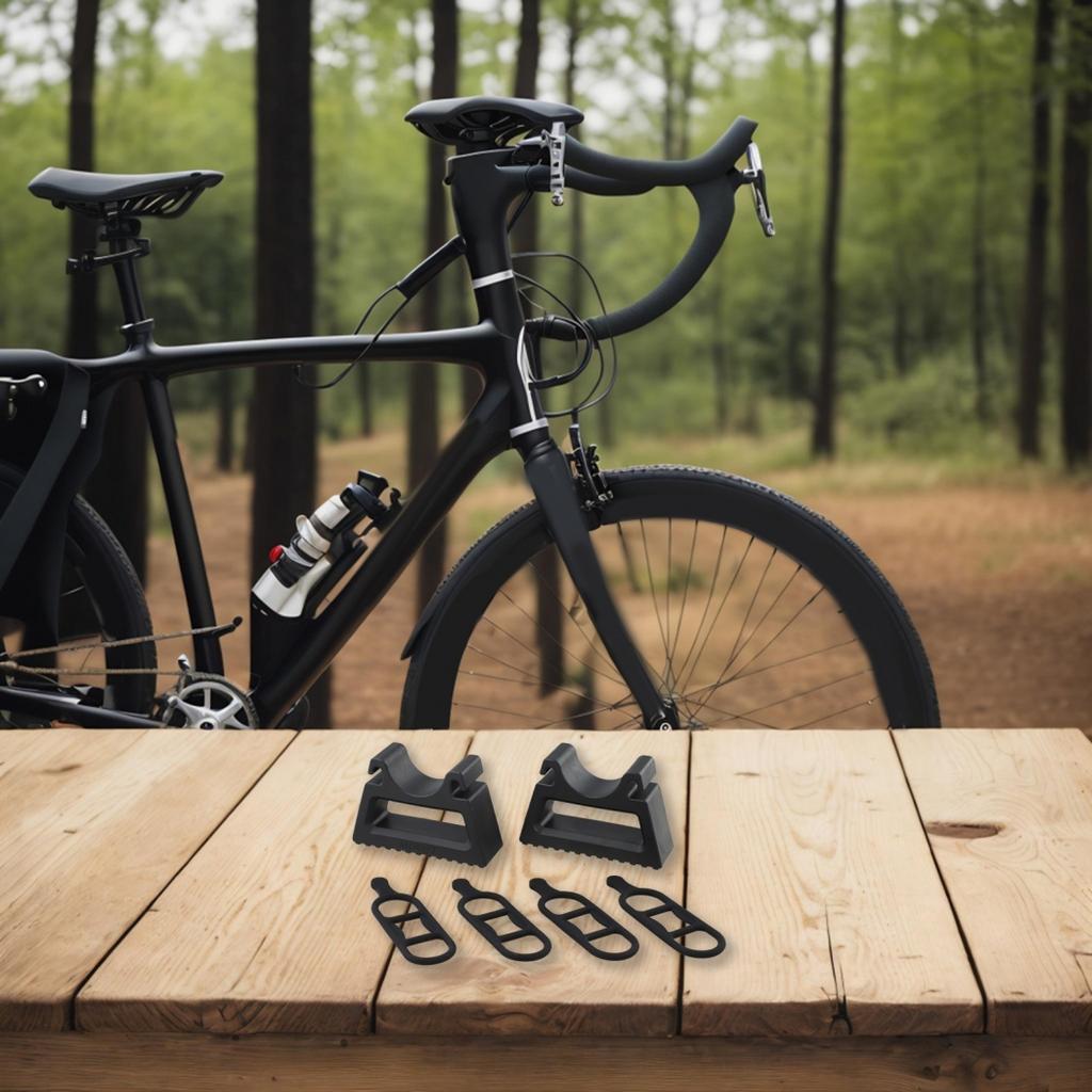 Fahrrad-Reparaturständer mit Gummibändern und Stützstreben für sichere Wartung