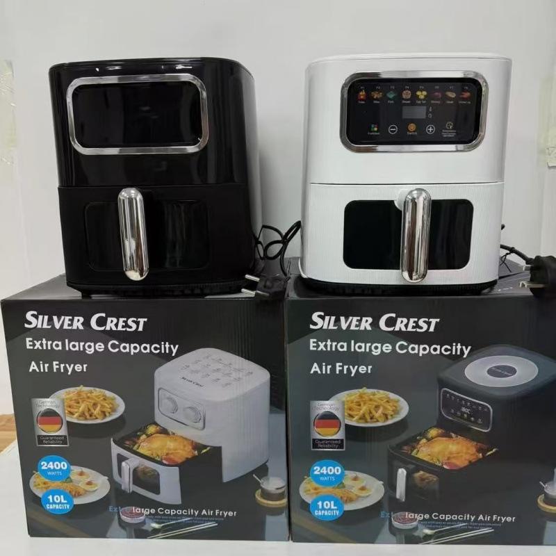 10L Smart Touch Air Fryer: Fully Automatic, Large Capacity Electric Household Fryer белый