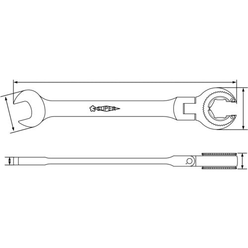 Super Tool Open Gear Wrench GCW19F