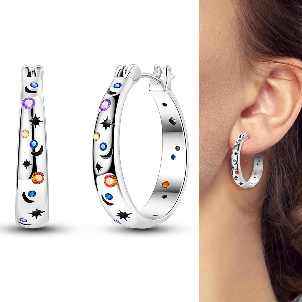 Heißer Verkauf 925 Sterlingsilber Kupfer Herz Ohrringe Passen Original Charms Creolen Für Frauen Mädchen Stecker Ohrring Feine Zirkonia Geschenke