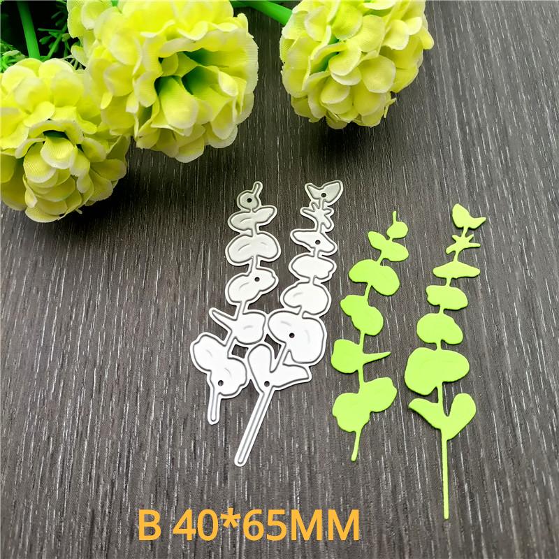 2pc Miexd Flower and Leaf Decoration Metal Cutting Dies Stencils Die Cut for DIY Scrapbooking Album Paper Card Embossing