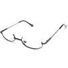 Without Lens Y2K Half Frame Glasses Metal Vintage Fashion Decoration Glasses Chic Harajuku Photography Fake Glasses Girls