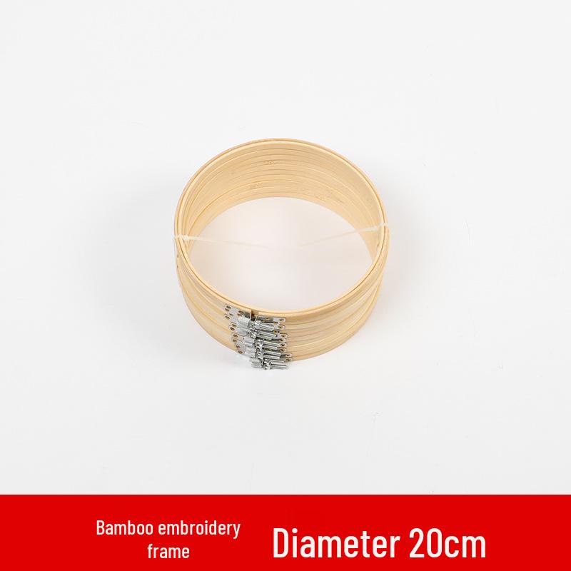 Bamboo-Style Plastic Embroidery Hoop: Handmade DIY Round Frame & Stand