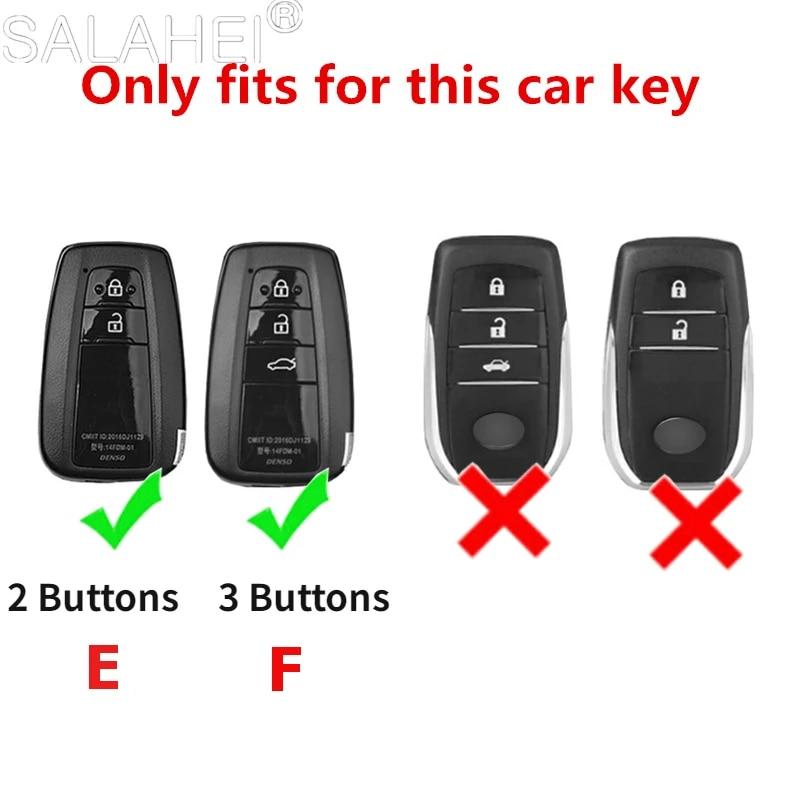 Geanta de acoperire pentru chei de mașină din aliaj de zinc pentru Toyota C-HR CHR Prius RAV 4 Camry Corolla 2017 2018 2020 2021 Accesorii pentru breloc