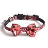 Halloween Collar for Cat Pet Breakaway Collar Suit for Dog Neck Decors Elegant Cat Collar with Castle Cobweb Rose Skull