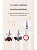 Newborn Black and White Visual Training Crib Hanging Plush Toy for Soothing Babies