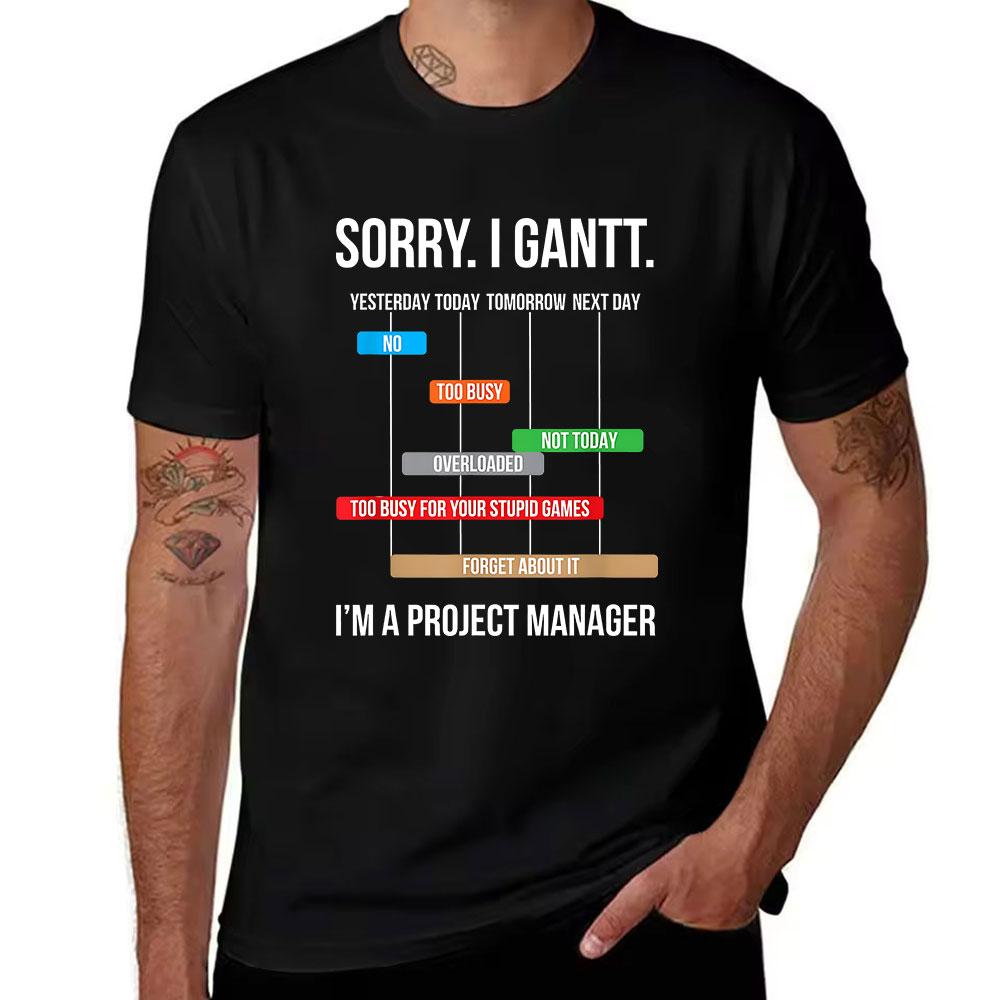Unisexs Cotton Short Sleeve TShirt with Sarcastic Refusal Print Casual Funny Tee for Daily Wear