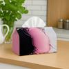 1pc Modern Abstract Tissue Holder In Pink And Black, Ideal for Living And Dining Areas, Perfect for Elegant Tissue Storage In The Bathroom