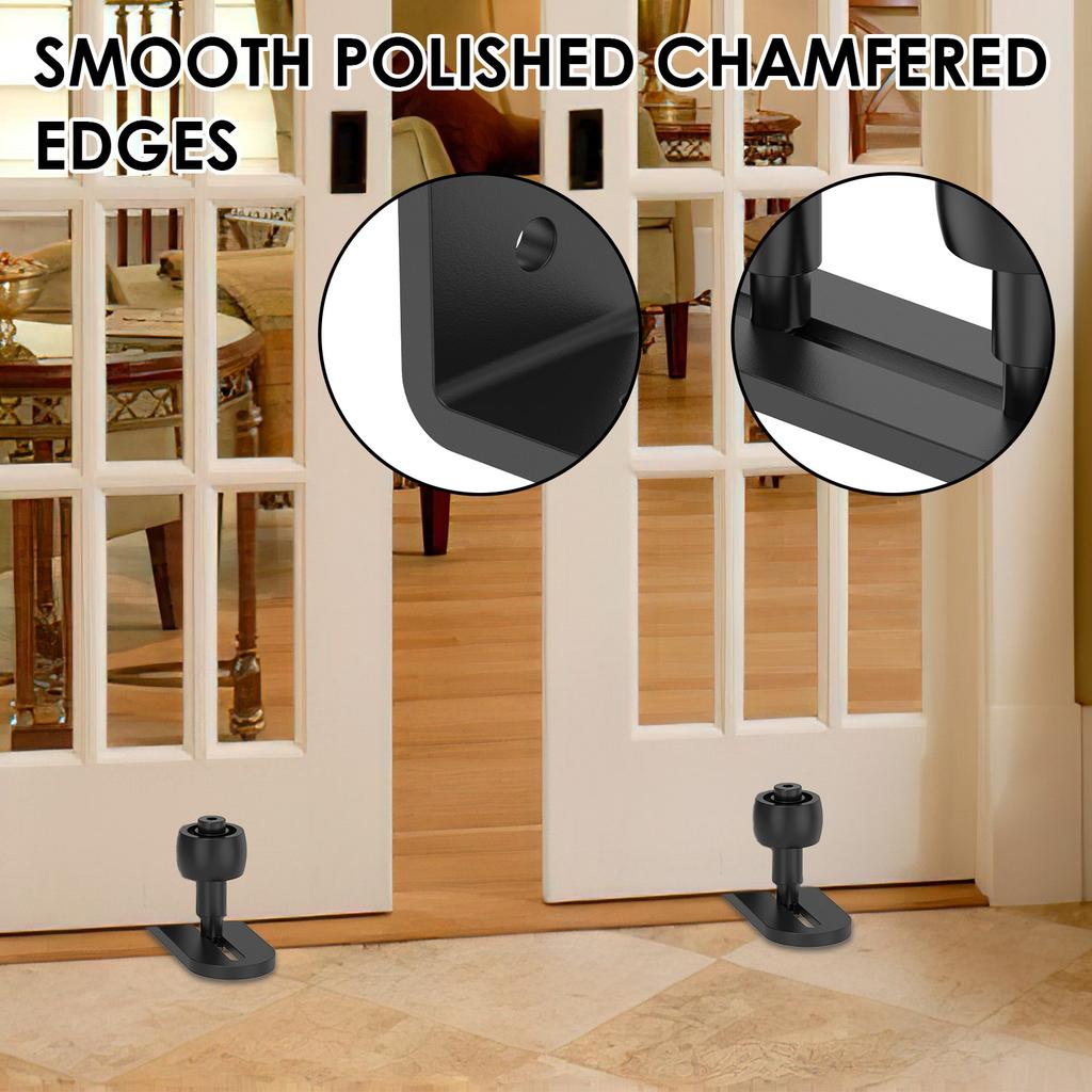 Sliding Barn Door Floor Guide Adjustable Carbon Steel Bottom Floor Roller Guide Kit Hardware Accessory Sliding Door Bottom Guide