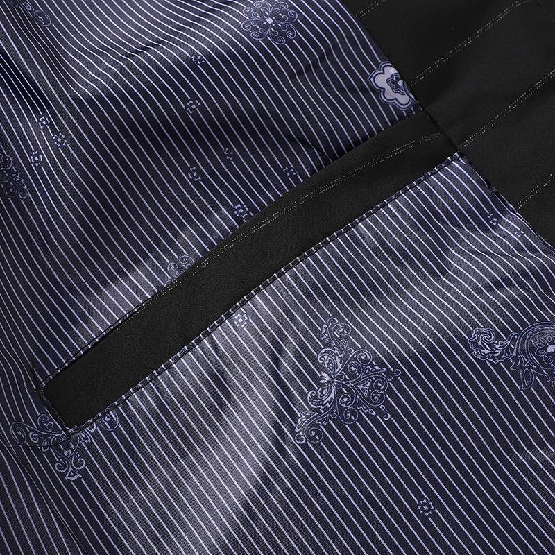 Spring and Autumn New Men's Jacket Middle-aged Korean Business Casual Men's Tops Versatile Striped Baseball Collar