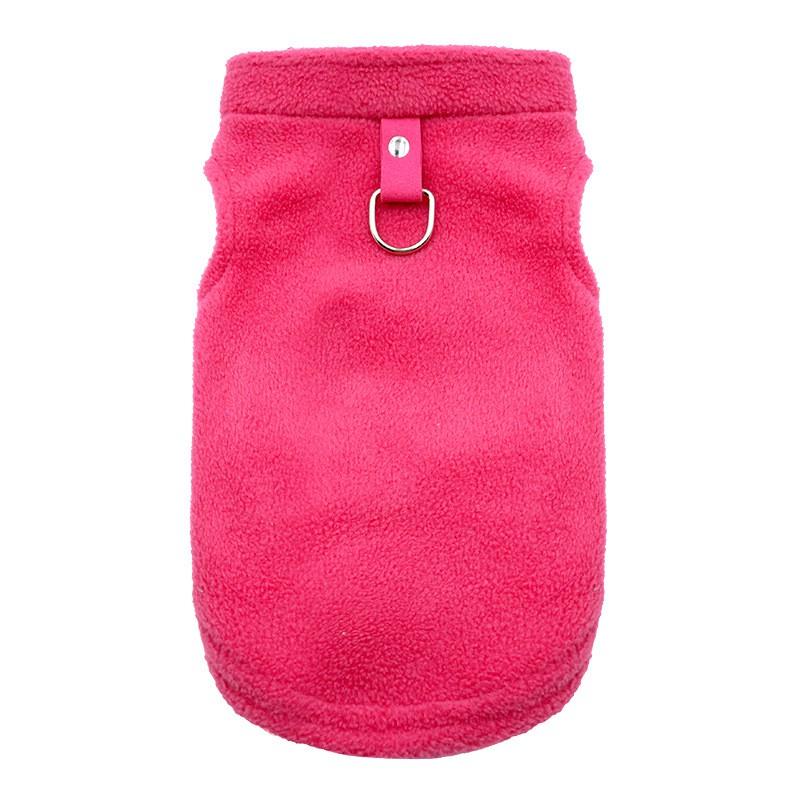 Warm Pet Vest Dogs Cats - Fleece Lined Cotton Blend Harness-Style Coat In Multiple Colors Sizes