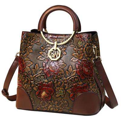 Damen Tragetasche Achseltasche Eimertasche Mode Mittelalterliche Mutter Tasche mit großem Fassungsvermögen Retro Tuschemalerei Umhängetasche Schulter Messenger Bag