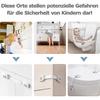 Baby Safety Door Block 6 Pieces, Drawer Blocks Cupboard Latches And Fridge Safety Child Closet Baby Protection Home