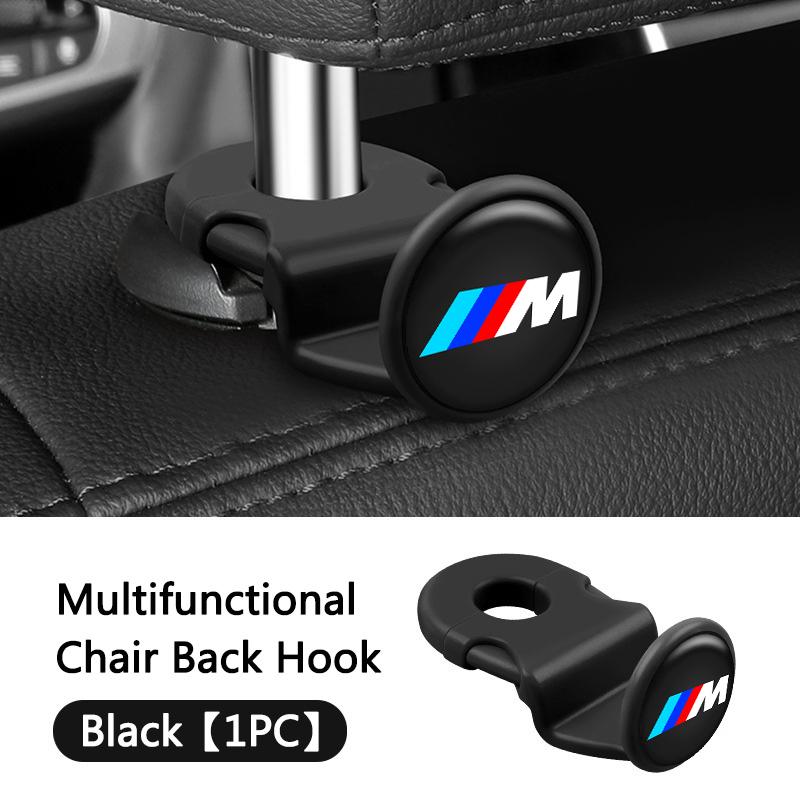 WCHT7 Car Interior Hanging Storage Hook Clips Organizer For BMW M Performance F20 F40 F22 F30 E90 F32 F06 F07 F46 E60 M5 Sticker