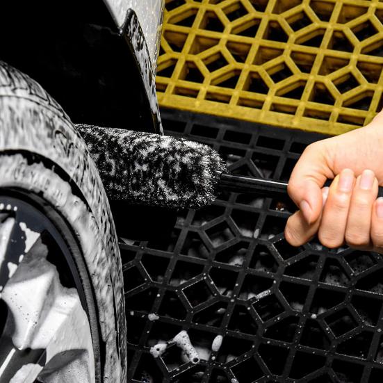 3ks/sada Kartáč na čištění ráfků auta Sada účinných čisticích kartáčů Čistič ráfků bez obsahu kovů