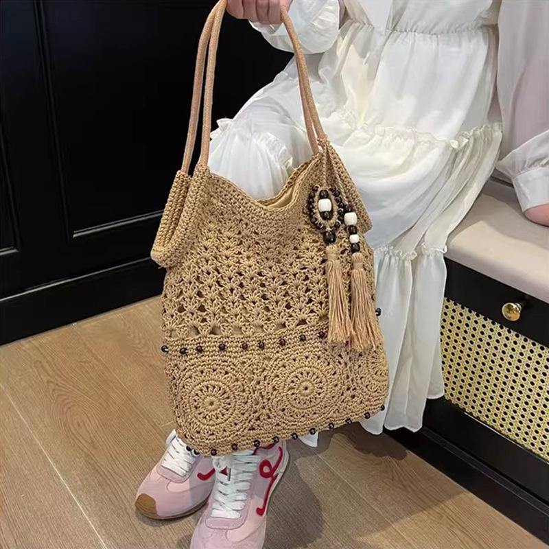 Women's bag summer beach vacation casual versatile woven shoulder armpit bag